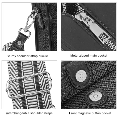 CLUCI Crossbody Bags For Women Trendy, Mesh Purses For Women Shoulder Bag4