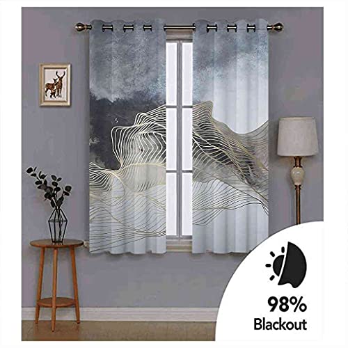 Rideaux isolant et phonique contre le froid et le bruit salon 200x214