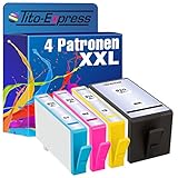 Tito-Express 4X Patronen XXL kompatibel mit HP 920 XL | Geeignet für HP Officejet 6000 HP OfficeJet 6500 7500 A 6000 7000 Special Edition 6500 A Plus 6000 6500 Wireless Series