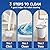 20 Count Toilet Wand Refills for Clorox, 5X Cleaning Power Toilet Bowl Cleaners & High-Density Disposable Toilet Brush Scrubber - No Falling Apart, Instant Foam for Bathroom Cleaning