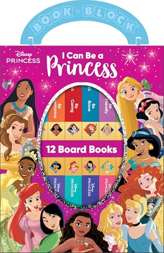 Image of Disney Princess - I Can Be Princess My First Library Board Book Block 12-Book Set Teaches Positive Traits Like Caring, Friendliness, Curiosity, and More! - PI Kids