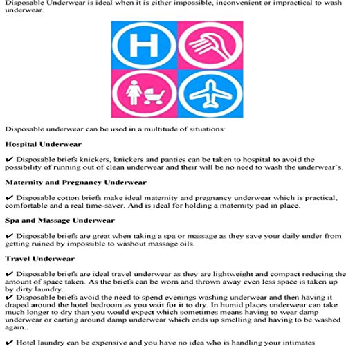 Buy Spongy Women's Use & Throw Disposable Panties for Spa, Menstruation