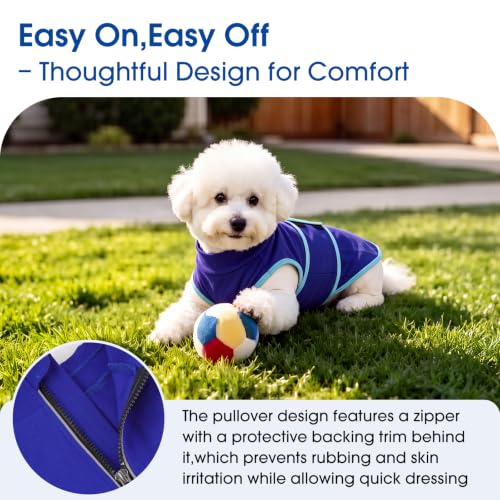 Image of Nanaki Adjustable Calming Vest Shirt for Dogs from Loud Noises,Blue,XS