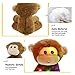 Athoinsu 11'' Light up Monkey Stuffed Animals Soft Plush Toy with LED Night Lights Glow Children's Day Birthday for Toddlers Kids