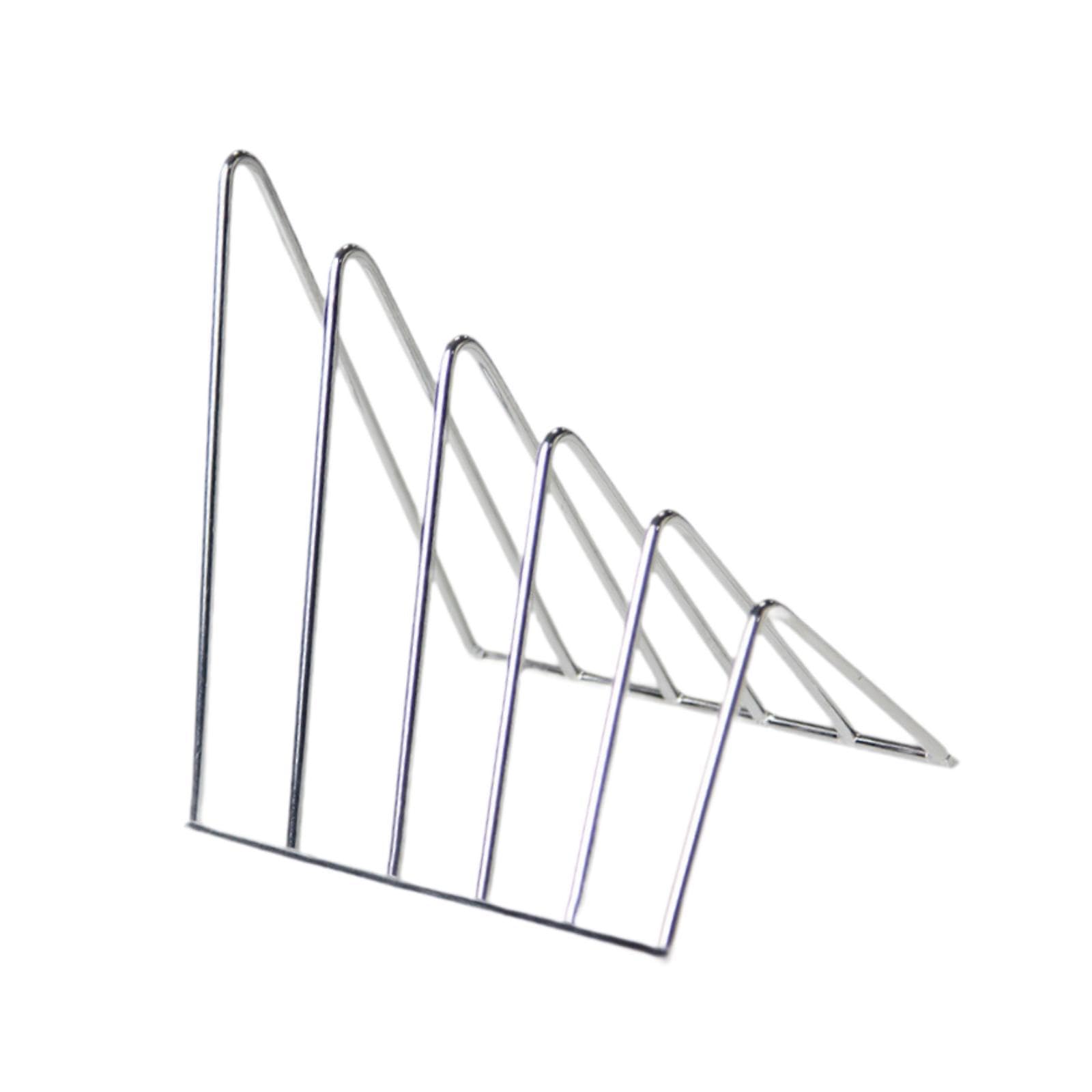Lzvmlnqi Silvery, 13.5X9.5x14cm Bookend Organizer File Folder Sorter Offices Book End Desk Triangle Bookshelf Argent,