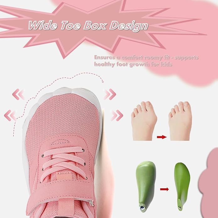 Boys Shoes Size 3 Sneakers Slip On Wide Toe Barefoot Breathable Outdoor Walking Hiking Shoes Tennis for Big Kids Girls3