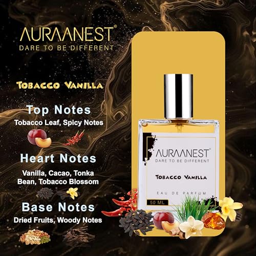 Image of Tobacco Vanilla Eau de Parfum for Men & Women - Premium Long-Lasting Sweet & Warm Fragrance | Luxury Unisex Perfume | 50ml