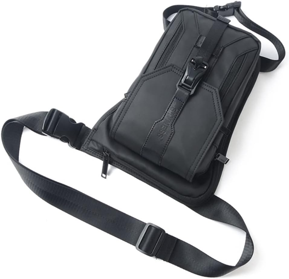Military Tactical Drop Leg Pouch Motorcycle Bike Multifunctional Thigh Bag Hiking Traveling Fishing Waist Leg Pack for Men Women D-Black