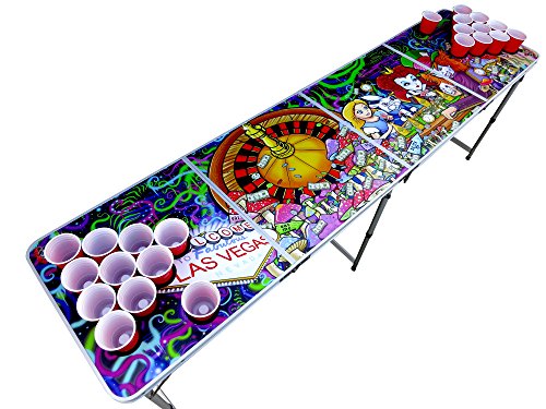 Alice in Las Vegas Psychedelic Pong Table