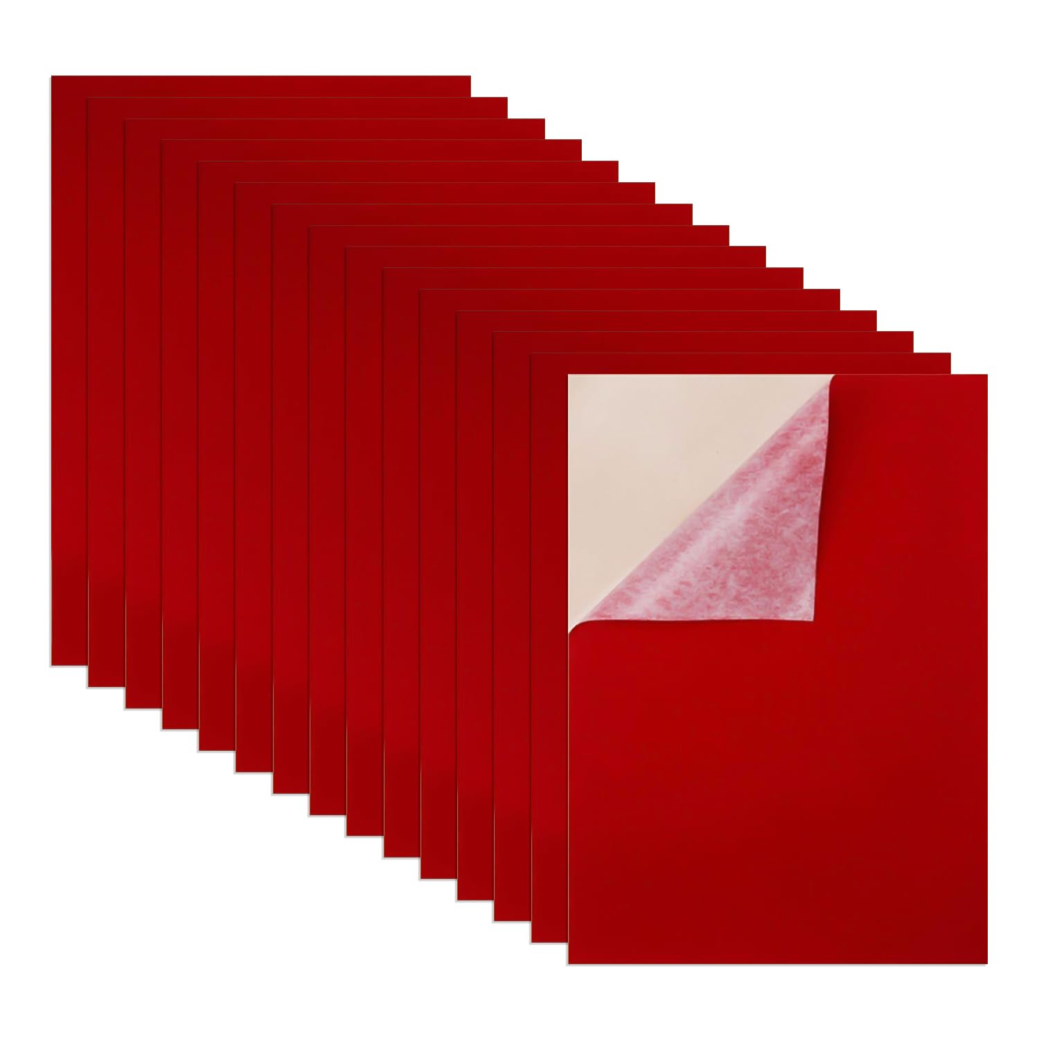 10 Fogli Feltro Autoadesivo Nero - 20.5x30cm, Spessore 1mm, Per Artigianato, Protezione Mobili, Fai-Da-Te - Foto 4