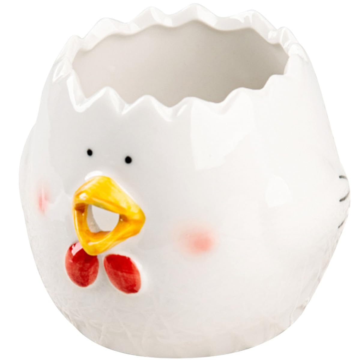 Separador de huevos Happyyami de cerámica con diseño de pollito adorable para cocina y repostería