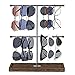Mkono Sunglasses Organizer Rustic Glasses Storage Display Holder 2 Tier Sunglass Stand Eyeglasses Rack for Multiple Glasses Retail Eyewear Eyeglasses Hanging Organizer for Desk Dresser Tabletop