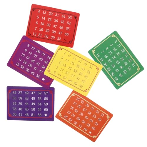 TOYANDONA 5 Juegos de Tarjetas Numéricas Telepáticas para