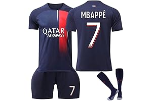 Kylian Mbappe Kids Soccer Jersey Set #7 - World Cup Champions 2022