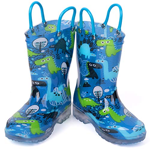 Image of HugRain Light Up Rain Boots for Little Kids