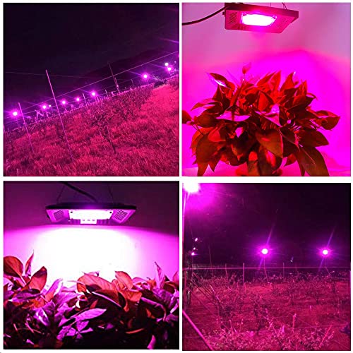 Image of Full Spectrum LED Grow Lights for Indoor Plants, CANAGROW Waterproof COB Outdoor Grow Light, Plant Growing Lamps Refugium Light for Saltwater Aquarium, Heating Lamps for Plants Seeding, Veg, Blooming