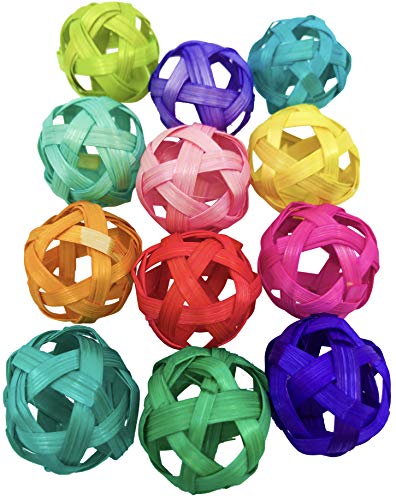 1658 pk12 Tiny Bird Foot Toy Bamboo Balls Cockatiel Parakeet Toys Parrot