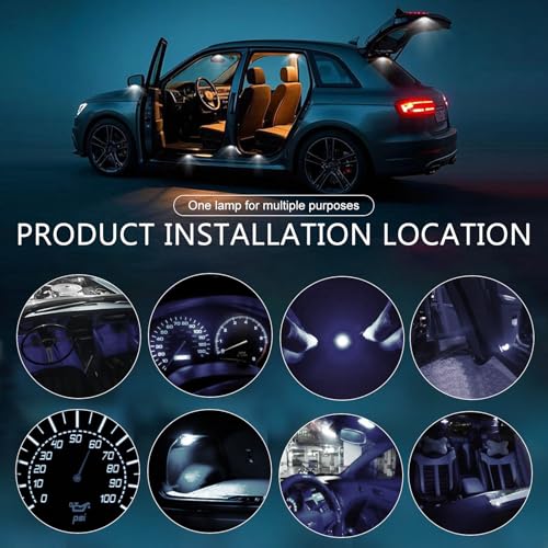 10 Bombillas LED T10 para Auto, 5SMD 5050, 12V, Blanco miniatura 6