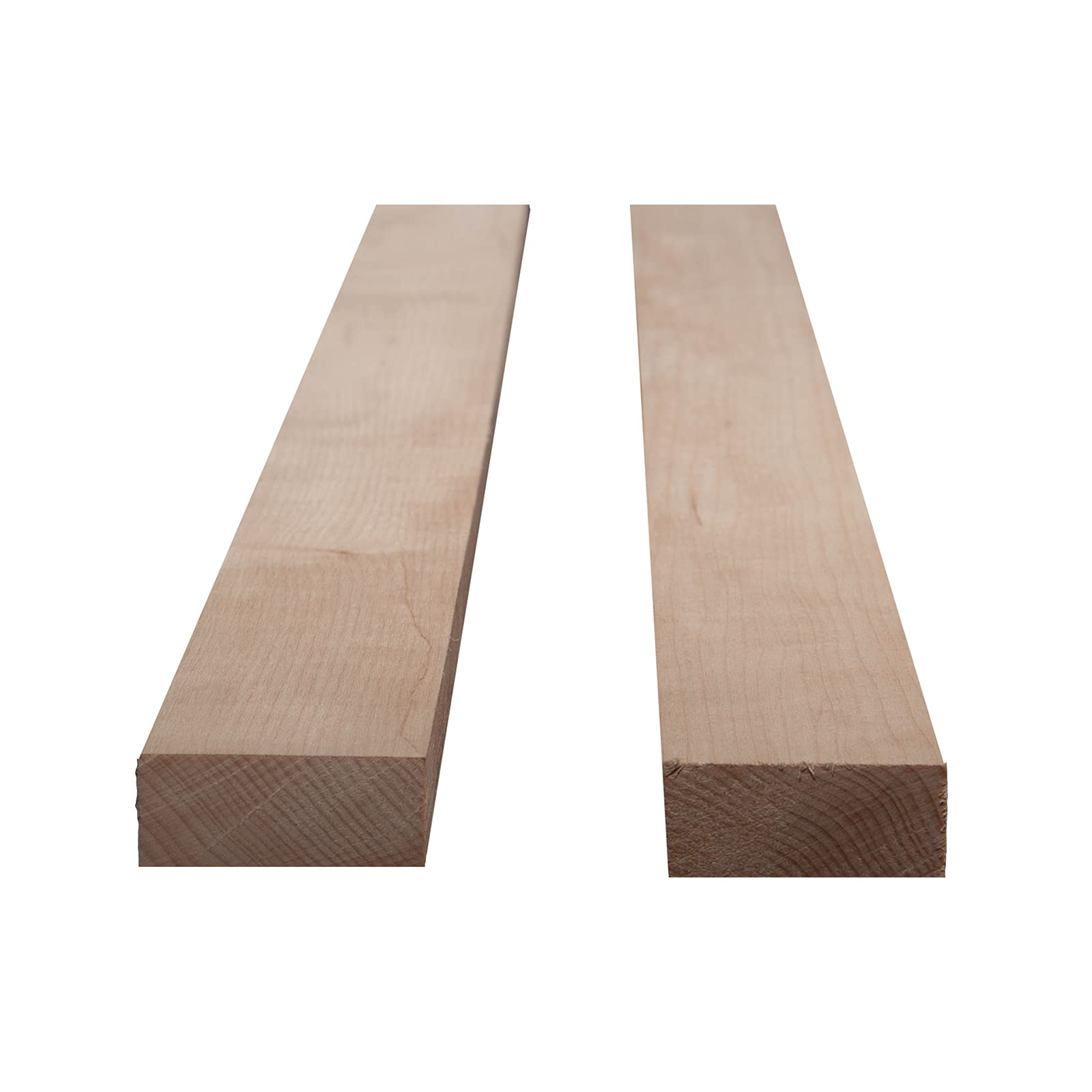 Maple Lumber Boards 1"x2"x18" Pack of 2, by Michigan Lumber Company