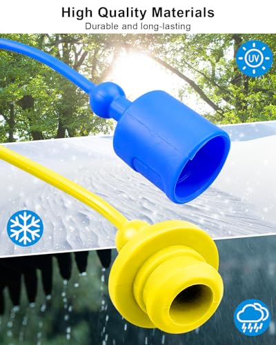 Image of 5 Set 3 /8 inch Hydraulic Coupler Dust Cap Fit for John Deere Sub Compact Tractor, Hydraulic Coupler Quick Connect Male Plug Dust Cap and Female Cover Set