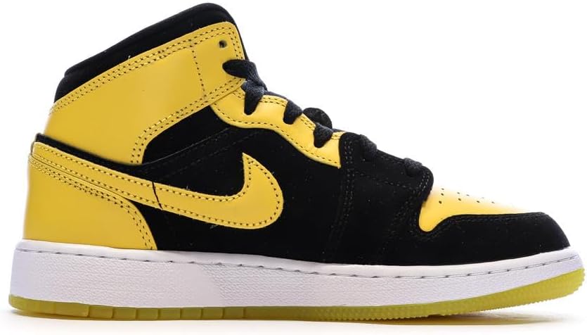 AIR JORDAN 1 MID (GS) "WHITE/DEEP ROYAL BLUE-UNIVERSITY RED" - Image 2