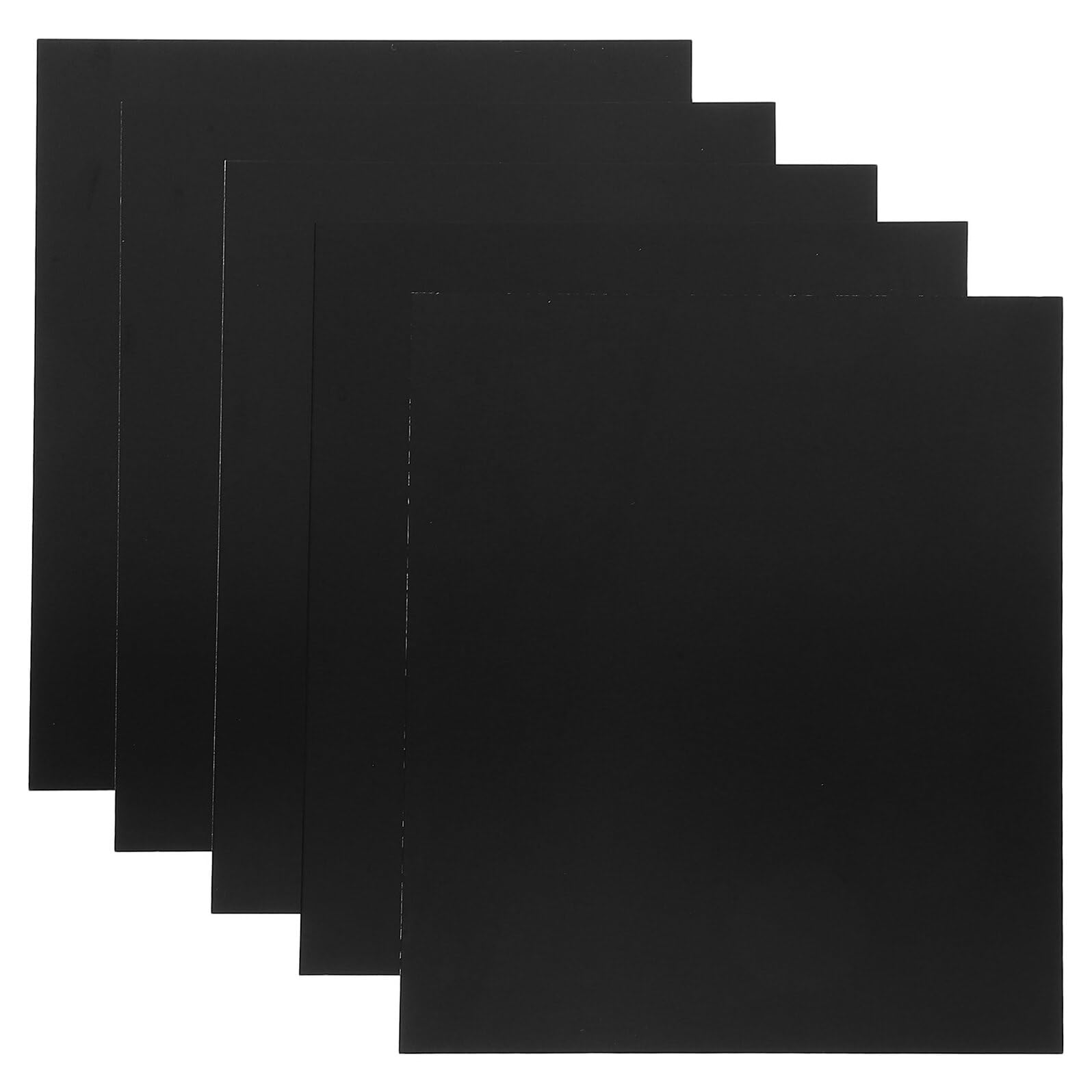 5 Stück 5 Gravierbare Eloxierte Aluminium Rohlinge 7 X 5 Zoll Schwarz Leere Büroschilder Korrosionsbeständige Metallplatten für Türbeschriftung und Gravur Austauschbare