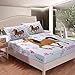 Feelyou Girls Horse Sheet Set Kids Cartoon Farmhorse Floral Bedding Set for Toddler Baby Girl Pink Blue Stripe Bed Sheets Breathable Spirit Horse Animal Bed Sheet Set Room Decor Bed Set Full Size