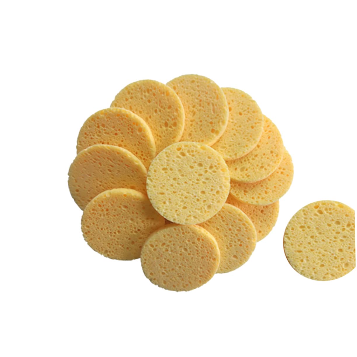 Housoutil 3sets Cotton Balls for Face Makeup Removal Pads Soft Round Pads Face Cleaning Skin-friendly Makeup Sponges 20pcs*3