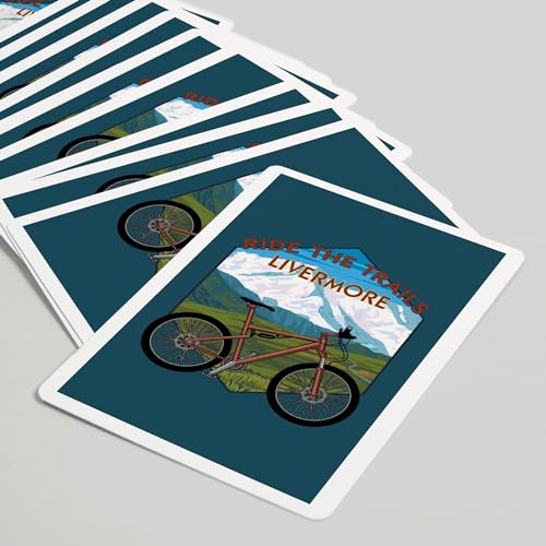 Baraja de cartas póker 52 naipes Livermore California miniatura 5