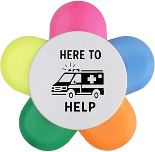 Azeeda 'Here to Help Vehicle' Flower Shape Hi...