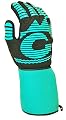 G & F 1685 1 Piece Heat Resistant BBQ Grilling Cooking Glove Mitt with Easy Slip on and off cuff, extra long and wide