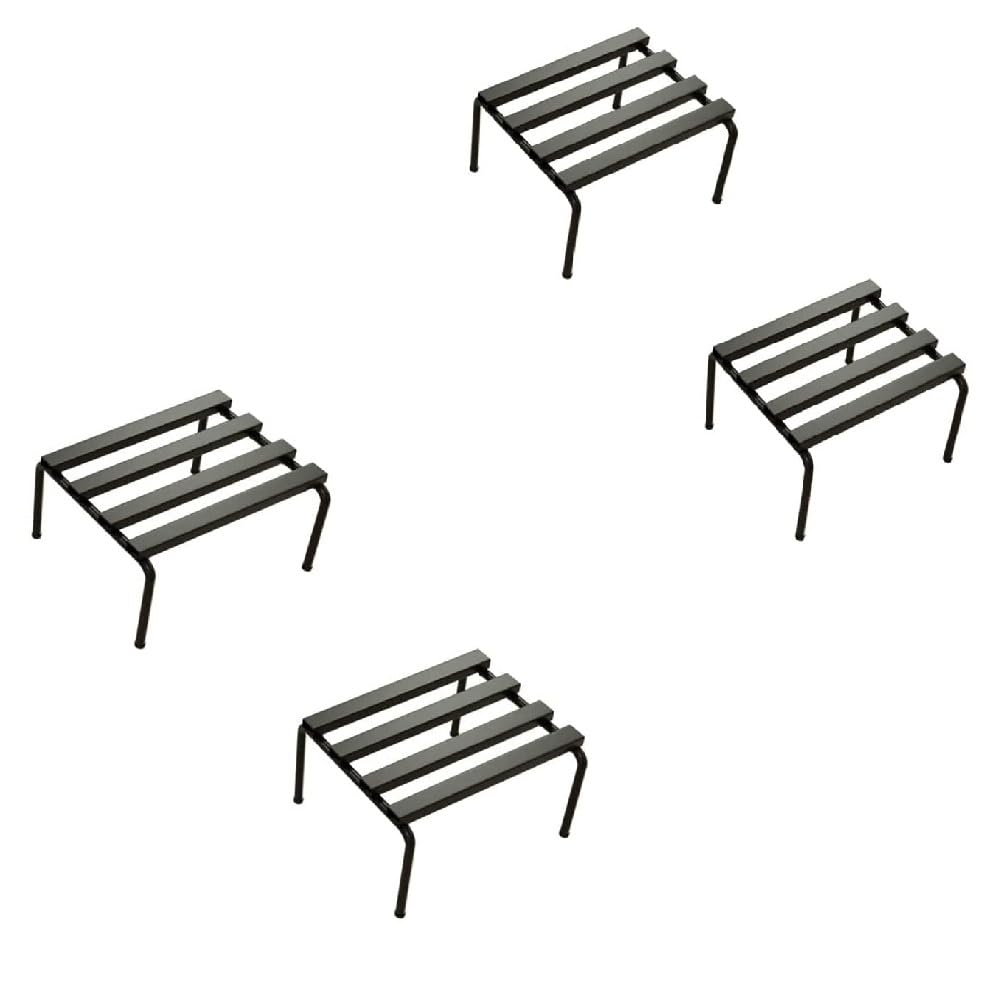 IRON LANDS BLOCK Square Stand Indoor Outdoor Plant Pot Stand with Protective Base Premium Strong Flower Gamla Stand Shelf Rack for Garden Balcony Home Living Room Decor (Set of 4) (B0C1XRN534) Amazon Price History, Amazon Price Tracker