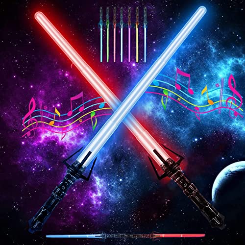 2 Piezas Laser Star Wars,Espada Láser de Juguete,Star Wars Sable luz,Espadas láser para niños,Sable de luz Juguete,Lightsaber,Espada Laser,Sable De Luz