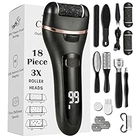 Quantum Lux 18-Piece Waterproof Electric Foot Callus Remover