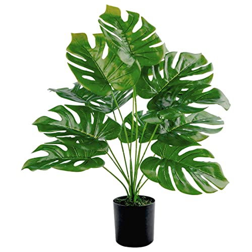 Toopify 19" Large Fake Plants Artificial Palm Tree in Pot