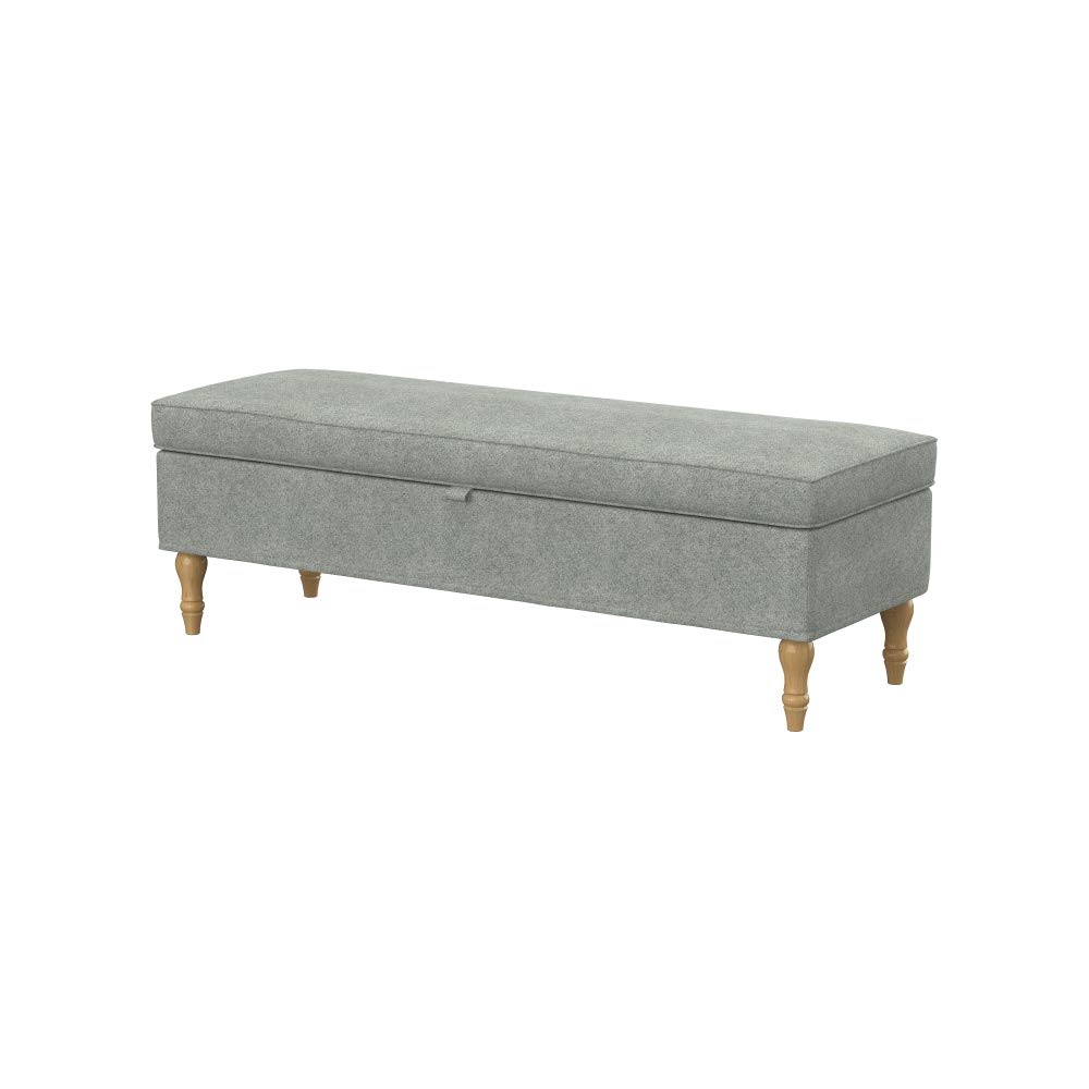 Soferia Replacement Compatible Cover for Stocksund Bench, fabric Strong Light Grey