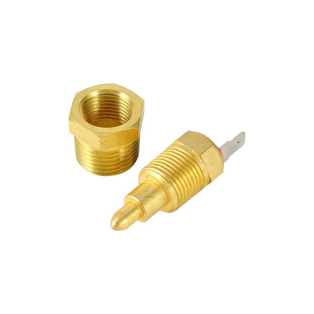 Kühlgebläse Thermostatschalter, Gold, 185 bis 175 Grad, Elektromotor, 3/8 Zoll, Lüfterthermostat Temperaturschalter