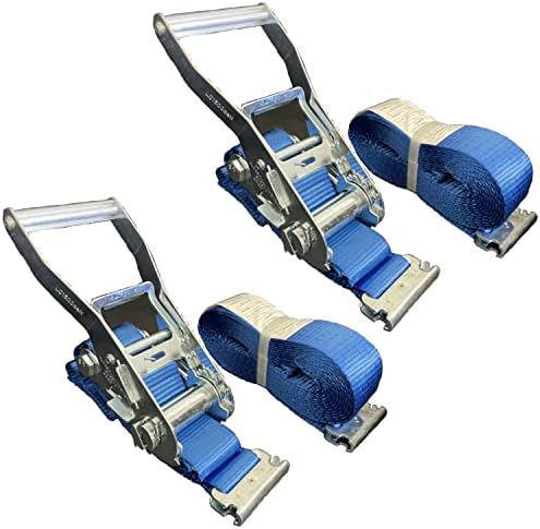 HELIX ラッシングベルト レールタイプ ラチェット式 ベルト幅 50mm 固定側 1m 巻側 3m 最大使用荷重1000kg レール用