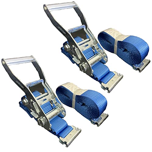 HELIX ラッシングベルト レールタイプ ラチェット式 ベルト幅 50mm 固定側 1m 巻側 5m 最大使用荷重1000kg レール用