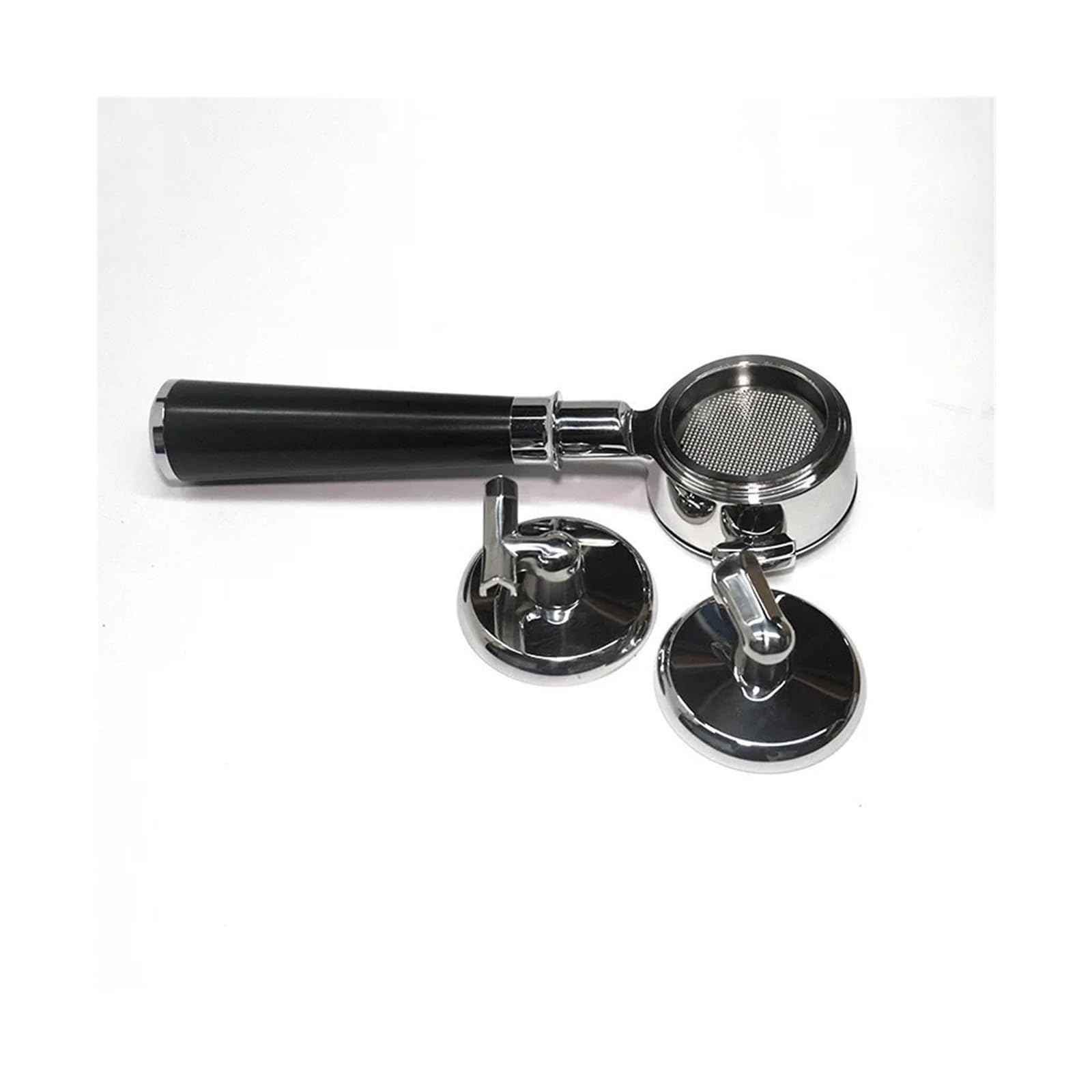 Juego De Portafiltros Inferiores Sin Fondo De Acero Inoxidable De 58 Mm, Compatible Con Expobar, Compatible Con Gemilai, ect.(6-piece set A)
