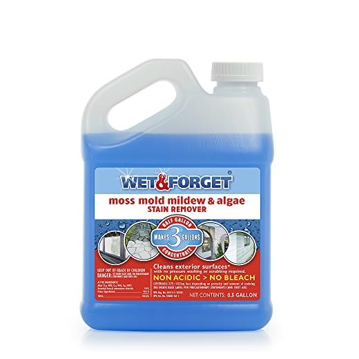 Wet & Forget Moss, Mold, Mildew, & Algae Stain Remover Multi-Surface Outdoor Cleaner Concentrate, Original, 64 Fluid Ounces