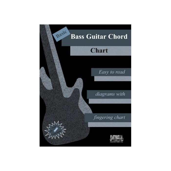 Buy Basic Bass Guitar Chord Chart Easy to Read Diagrams with Fingering