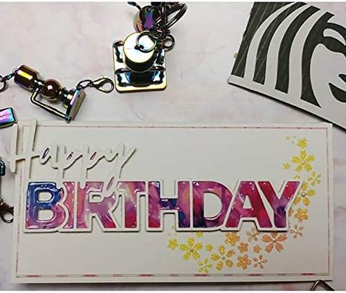 Happy Birthday Dies for Card Making New Metal Cutting Dies for Paper Crafting Scrapbooking Embossing Stencils Handmade Crafts Die cuts Template Mould Arts Crafts Photo Album Decor - Image 5