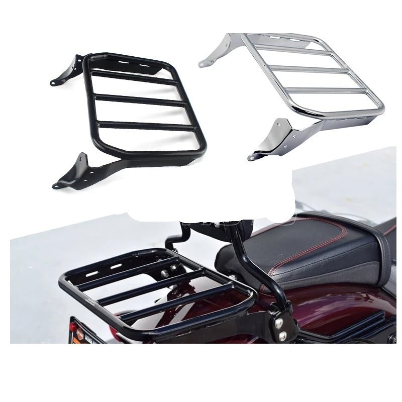 Support arrière de moto Softail avec dossier passager intégré en acier