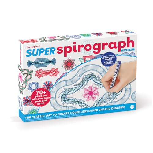 Spirograph Super Set –Arts and Crafts, Kids Toys, Art Supplies, Craft Supplies, Drawing Kit, Spiral Art, Classic Gear Design Kit, Case, Pens, Design Sheet Included, Ages 8+