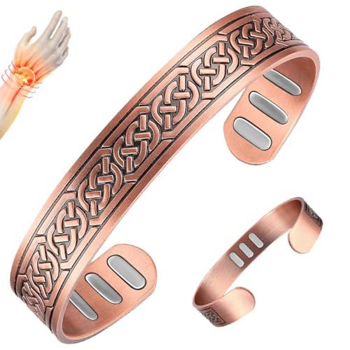 Pulsera magnética de cobre Vicmag para aliviar la fatiga en la muñeca del hombre