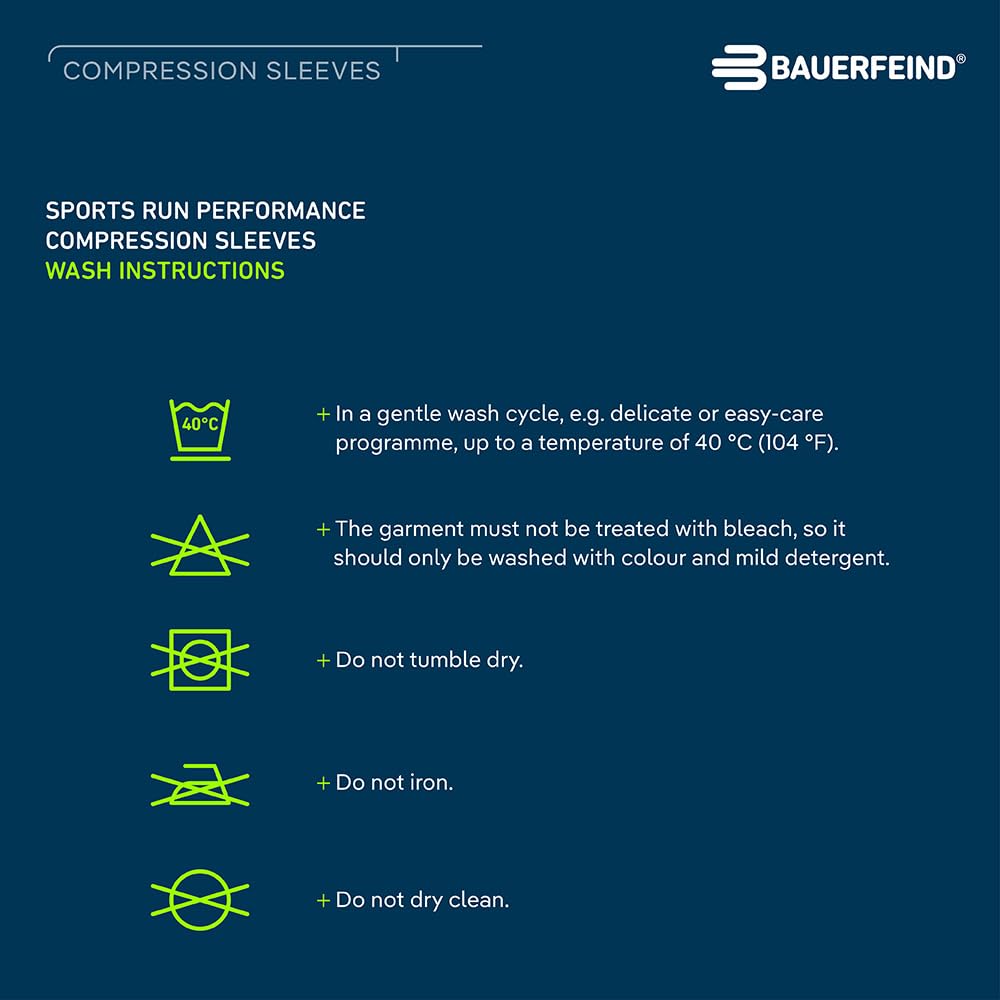 BAUERFEIND Waden Sleeves Run Performance Compression Sleeve, 1 par de vendajes para pantorrilla con compresión y puntos 3D, calentadores de piernas