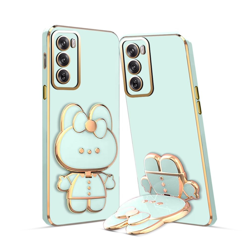 KARWAN®️ 3D Cat Back Case and Cover with Stand Compatible for Oppo Reno 12 Pro Stand Mirror | Camera Protection | Electroplated | Folding Stand -Mint (B0D9QLGHTS) Amazon Price History, Amazon Price Tracker