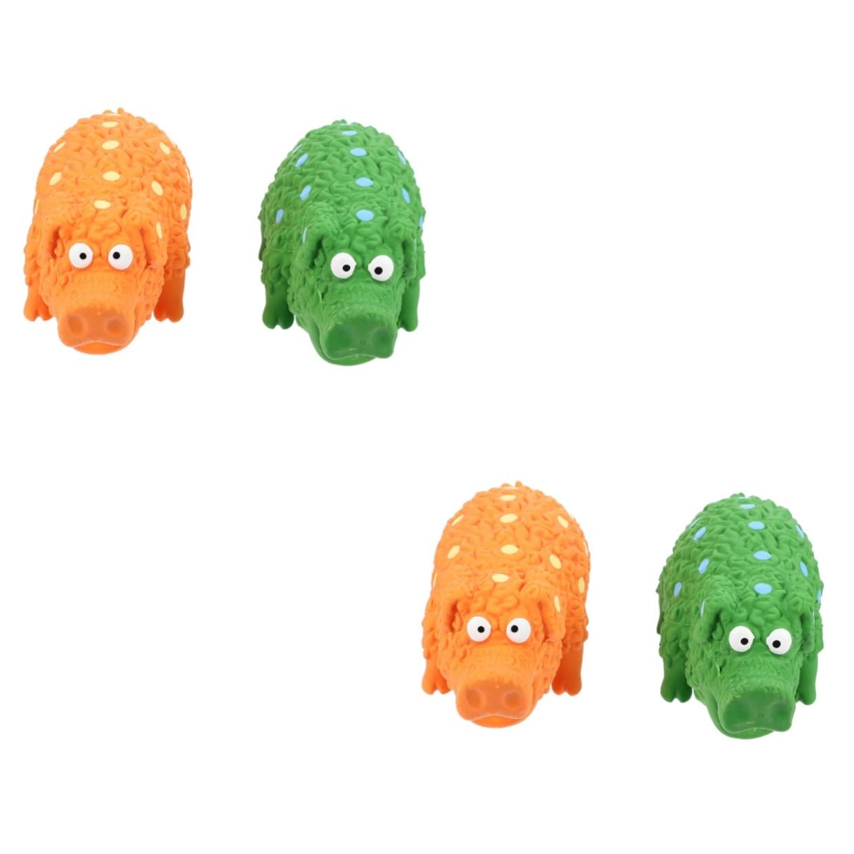 Angoily 4stücke Squeaky Latex Hundespielzeug Set Interaktive Kauspielzeuge Für Hunde Zum Spielen Und Zahnpflege Für Kleine Und Mittelgroße Hunde