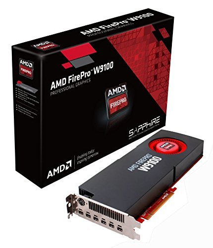 Sapphire AMD FirePro W9100 16GB GDDR5 6 Mini DisplayPort Eyefinity 6 Edition/Stereo 3-pin Din PCI-Express Graphics Card Graphics